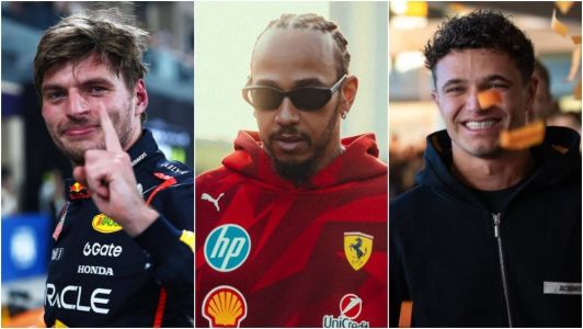 Max Verstappen, Lewis Hamilton e Lando Norris