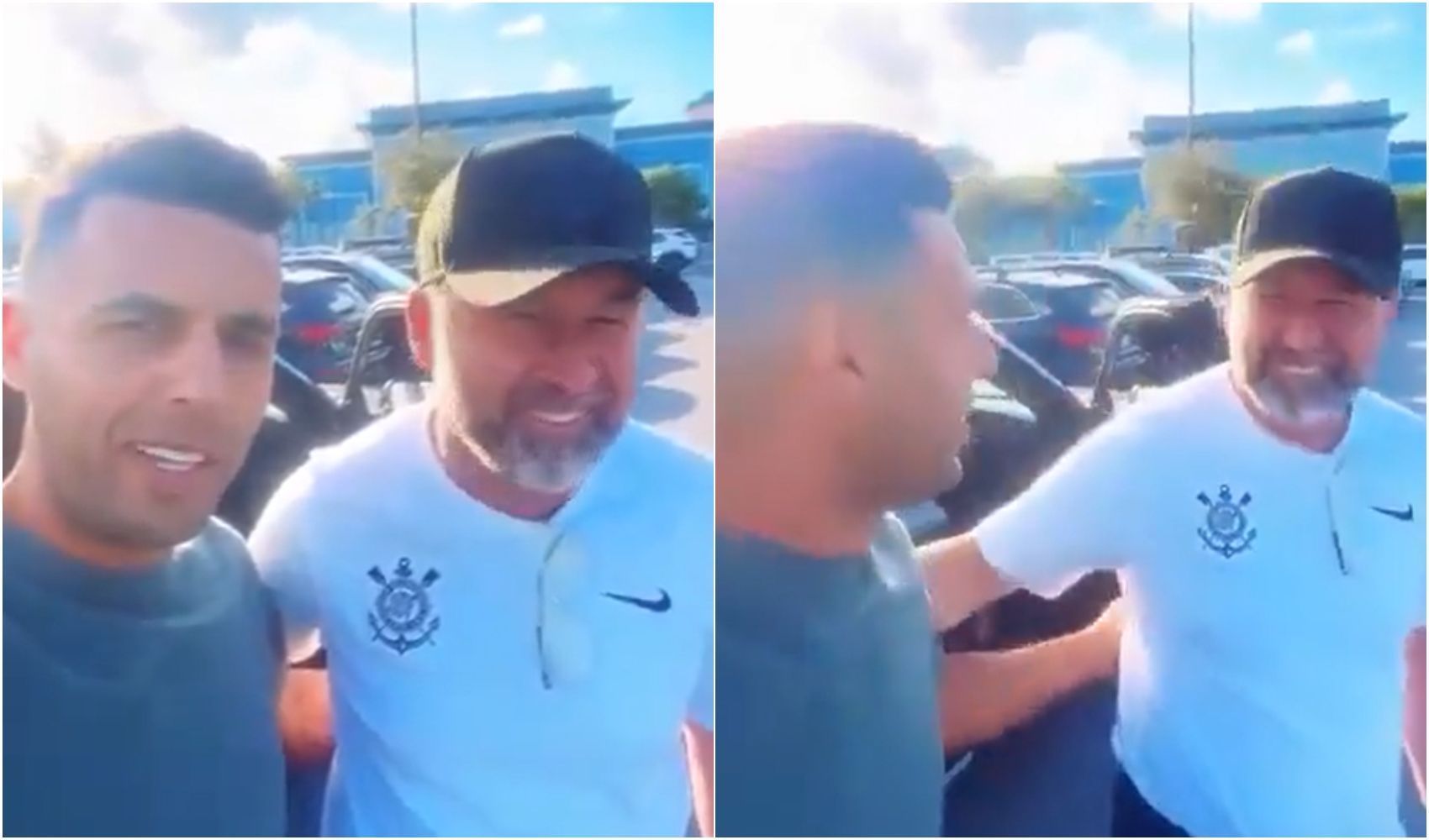 Torcedor se encontra com presidente do Corinthians e questiona sobre Pogba; assista