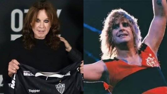 Ozzy Osbourne já foi presenteado com camisas e bandeiras de diversos clubes brasileiros, incluindo Atlético e Flamengo