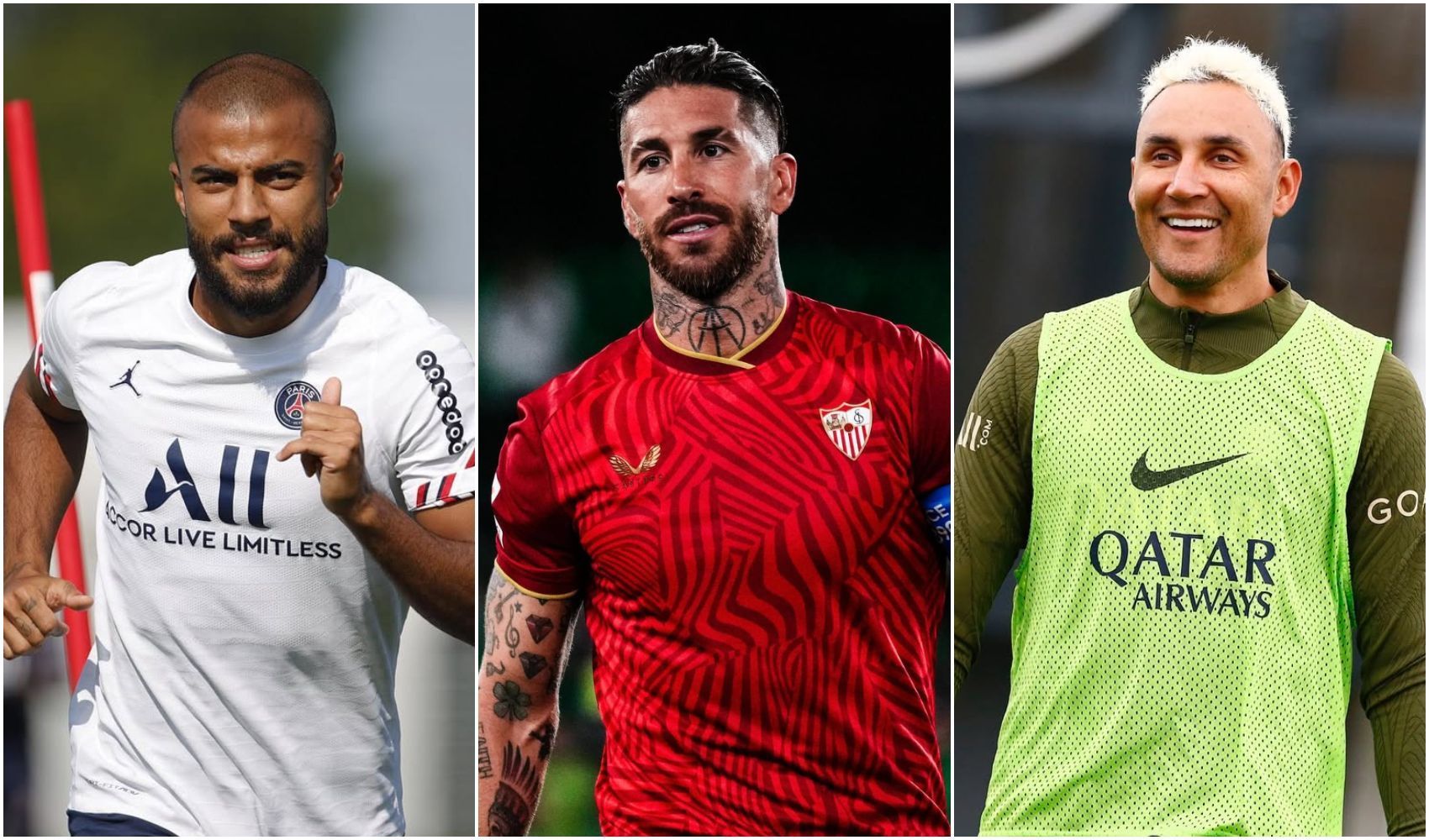 Sergio Ramos, Navas e mais: destaques da Europa que estão livres e assinariam 'de graça'