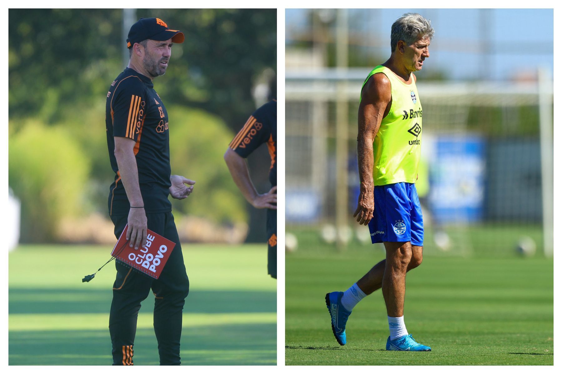 Coudet e Renato finalizam preparação para o clássico GreNal 441; veja as prováveis escalações