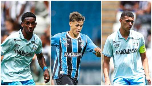 Jovens do Grêmio se destacam na base e devem ganhar chances no profissional em 2026