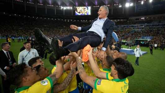 Tite venceu a Copa América com a Seleção Brasileira em 2019