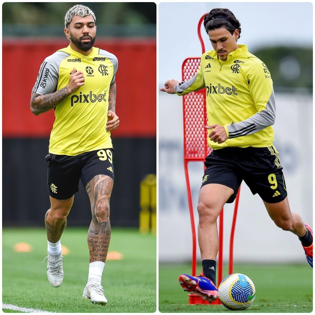 Flamengo: Gabigol e Pedro vão a campo e avançam em recuperações