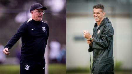 Dorival Júnior e Vagner Mancini farão um duelo tático nesta quinta-feira (12)