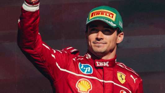 Charles Leclerc, piloto da Ferrari, segundo colocado do GP do México de Fórmula 1