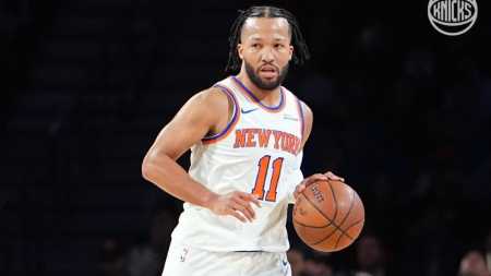 Jalen Brunson em jogo do Knicks