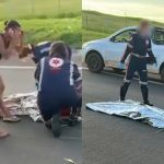 Vídeo: pessoas disseram a socorristas que mulher atropelada em Bauru-SP não estava morta