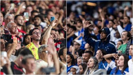 Torcedores de Flamengo e Cruzeiro