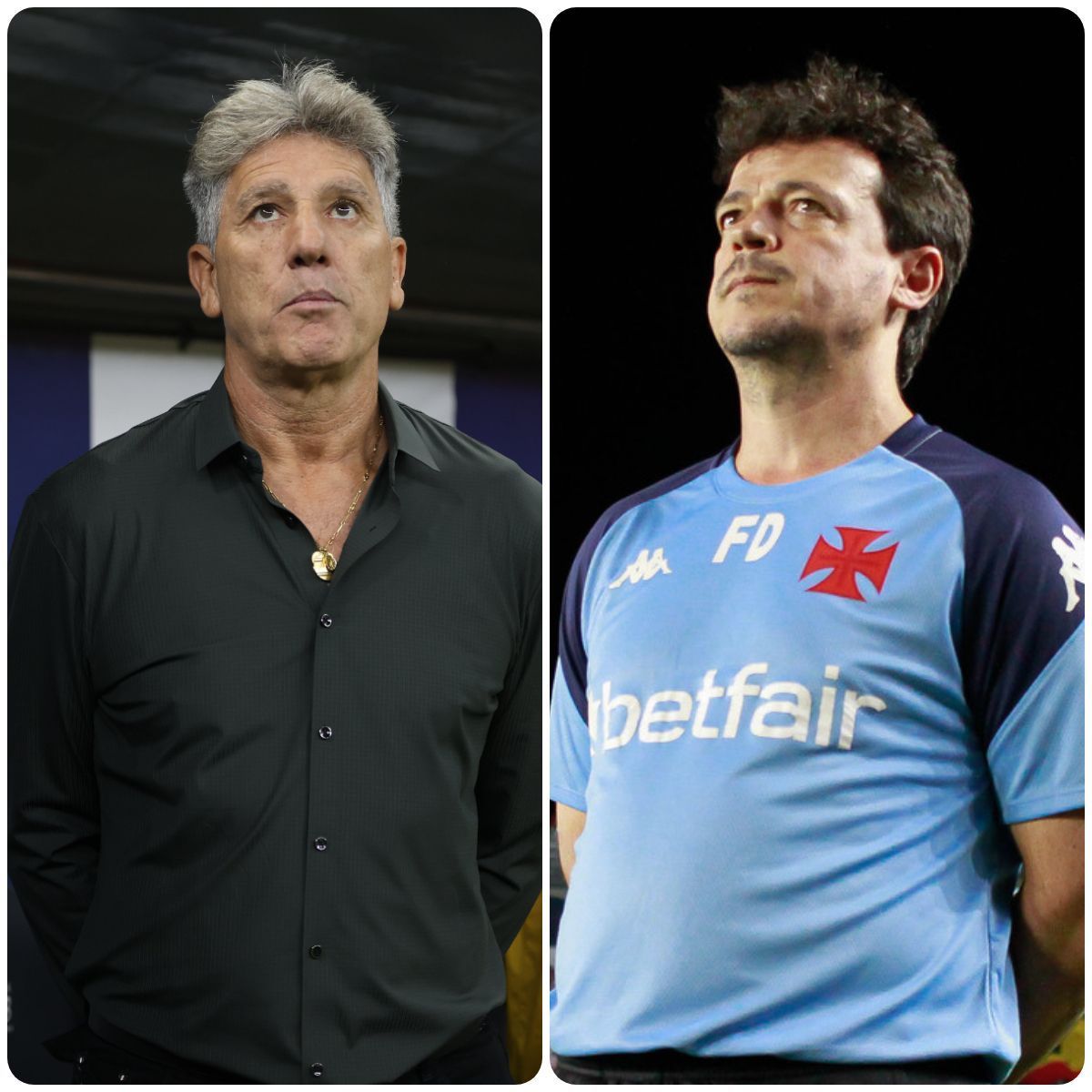 Com histórias em Fluminense e Vasco, Renato Gaúcho e Diniz duelam pela 11ª vez