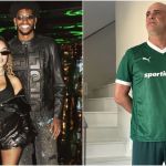 Noiva de Hugo Souza confronta ídolo do Palmeiras após comentário sobre caso de racismo