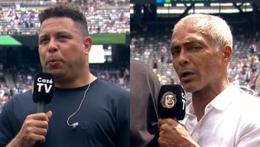 Ronaldo e Romário foram os convidados especiais da Cazé TV na final do Mundial de Clubes da Fifa