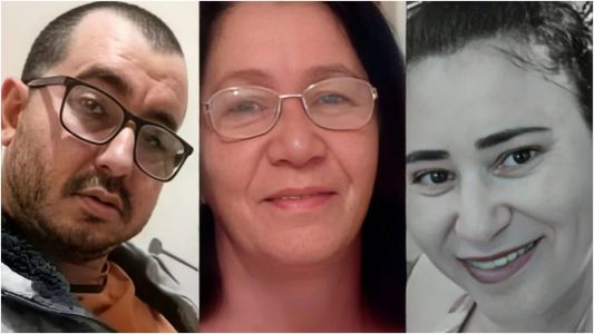 Adelaine Maria de Souza, de 74 anos; Leonardo Sousa dos Anjos, de 31; e Margarete Souza, de 42 anos morreram entre o sábado (3) e domingo (4)