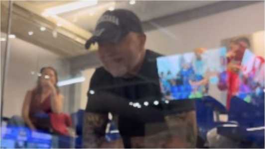 Jorge Sampaoli, treinador do Atlético, durante jogo do Itambé Minas x Jaraguá, pela LNF