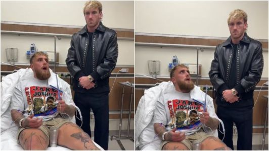 Jake Paul no hospital ao lado do irmão Logan Paul