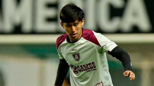 Miguelito antes do jogo do América contra o Novorizontino, pela Série B