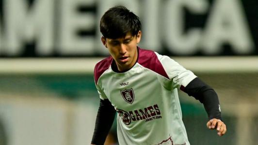 Miguelito antes do jogo do América contra o Novorizontino, pela Série B