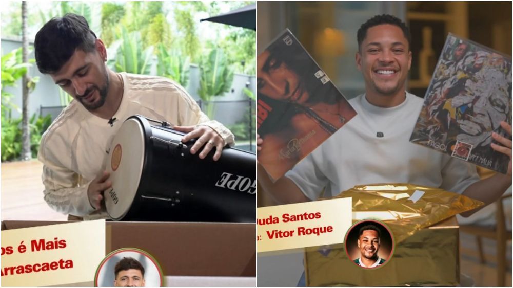 Arrascaeta, Vitor Roque e mais: atletas participam de amigo-oculto de Natal da Globo