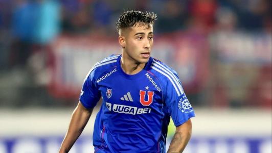 Lucas Assadi em ação pela Universidad do Chile