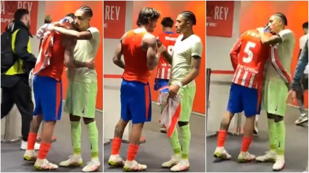 Após polêmico Argentina x Brasil, De Paul e Raphinha trocam camisas na Espanha
