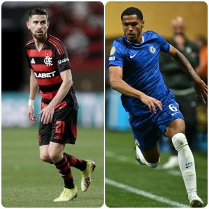 Jorginho, do Flamengo, e Colwill, do Chelsea: equipes se enfrentam nesta sexta (20)