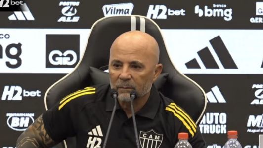 Jorge Sampaoli, treinador do Atlético, após empate com Cruzeiro