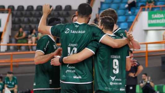 Jogadores do Saneago/Goiás em ação na temporada 2025/2026