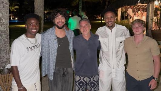 Vini Jr., Luciano Huck, Nattan, Eder Militão e Benício Huck