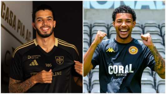 À esquerda, Kaique Rocha, e à direita, Matheus Dias