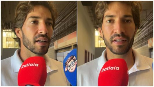 Lucas Silva, jogador do Cruzeiro, em entrevista durante o jogo do feminino