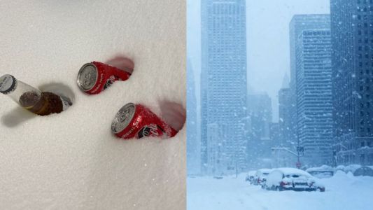 Mineiros que vivem nos EUA improvisam 'geladeira natural' durante nevasca histórica no país
