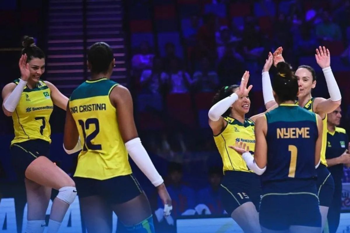 Vôlei feminino: Brasil vence Itália e segue invicto na Liga das Nações