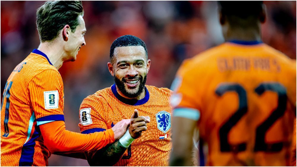 Com dois de Memphis, do Corinthians, Holanda aplica 8 a 0 em Malta nas Eliminatórias