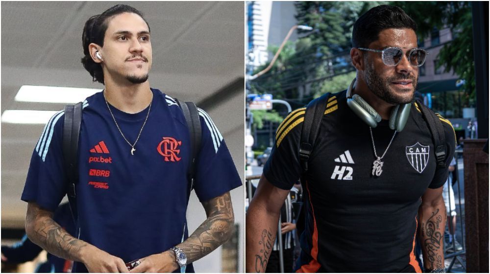 De volta ao Flamengo, Pedro exalta Hulk, do Atlético: ‘Referência’