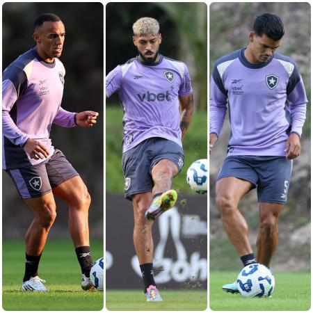 Marçal, Alexander Barboza e Danilo Barbosa: Botafogo tem série de atletas que ainda não completaram sete jogos no Brasileirão