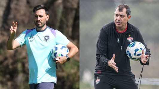 Davide Ancelotti e Fábio Carille: técnicos iniciam trabalhos no Botafogo e Vitória, respectivamente