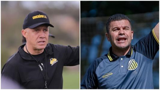 Técnicos Eduardo Baptista, do Criciúma, e Umberto Louzer, do Novorizontino