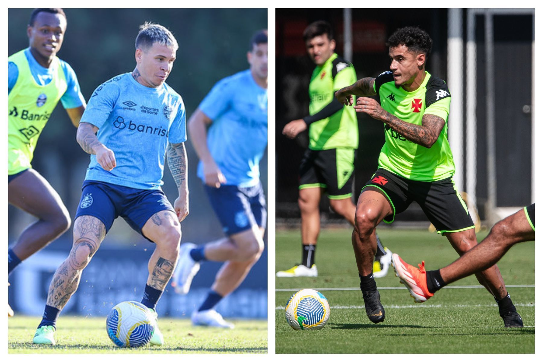 Grêmio x Vasco: prováveis escalações para o Campeonato Brasileiro