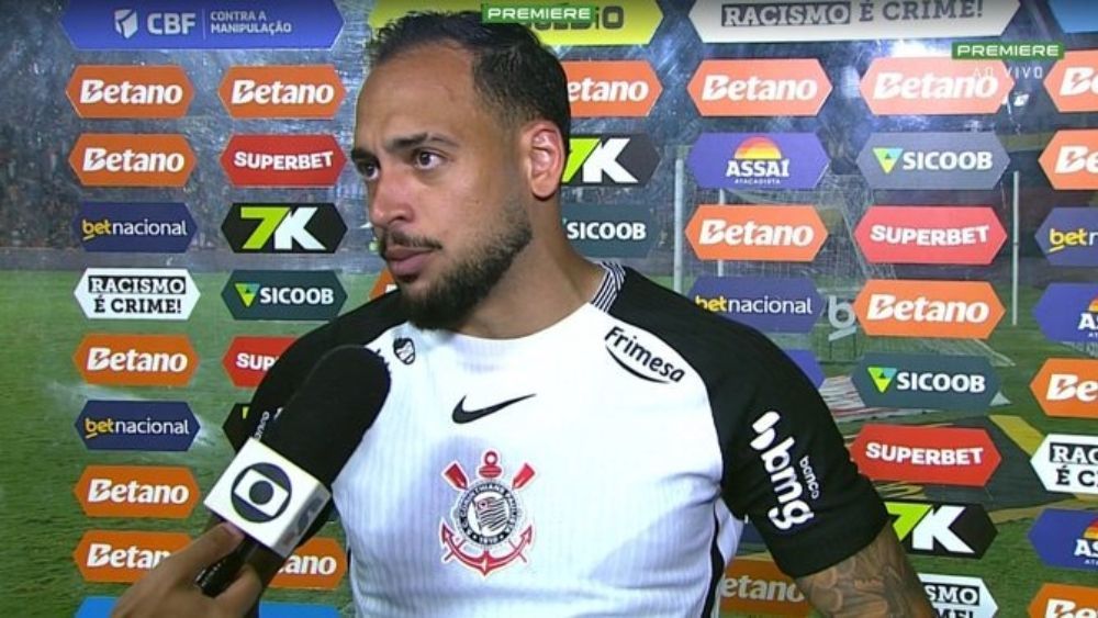 Titular do Corinthians faz crítica ao time após derrota para o lanterna Sport