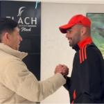 Novo reforço do Inter, Alan Rodríguez chega a Porto Alegre e visita concentração