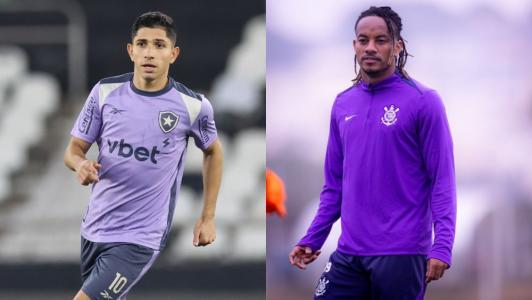 Botafogo x Corinthians: Savarino e Carrillo estarão de lados opostos neste sábado (26)