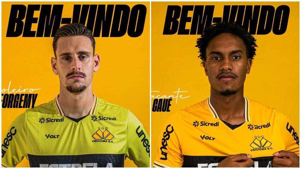 Criciúma anuncia goleiro formado no Cruzeiro e atacante ex-Corinthians
