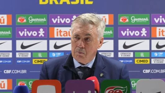 Carlo Ancelotti, treinador da Seleção Brasileira, após amistoso com Senegal
