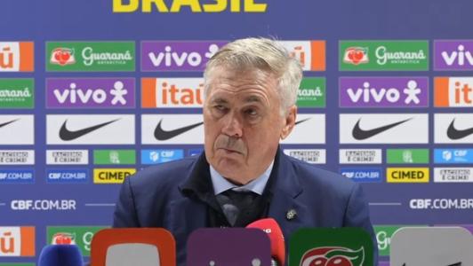 Carlo Ancelotti, treinador da Seleção Brasileira, após amistoso com Senegal