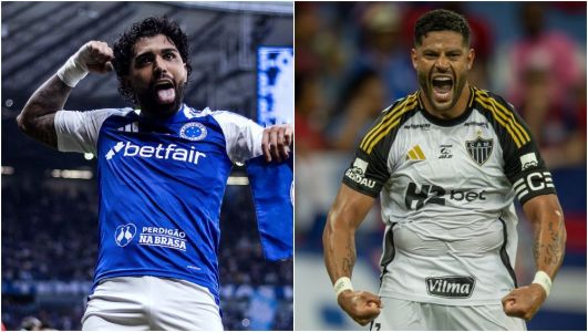 Gabigol, do Cruzeiro, e Hulk, do Atlético