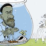 Charge do Duke | Neymar no Santos em busca de vida