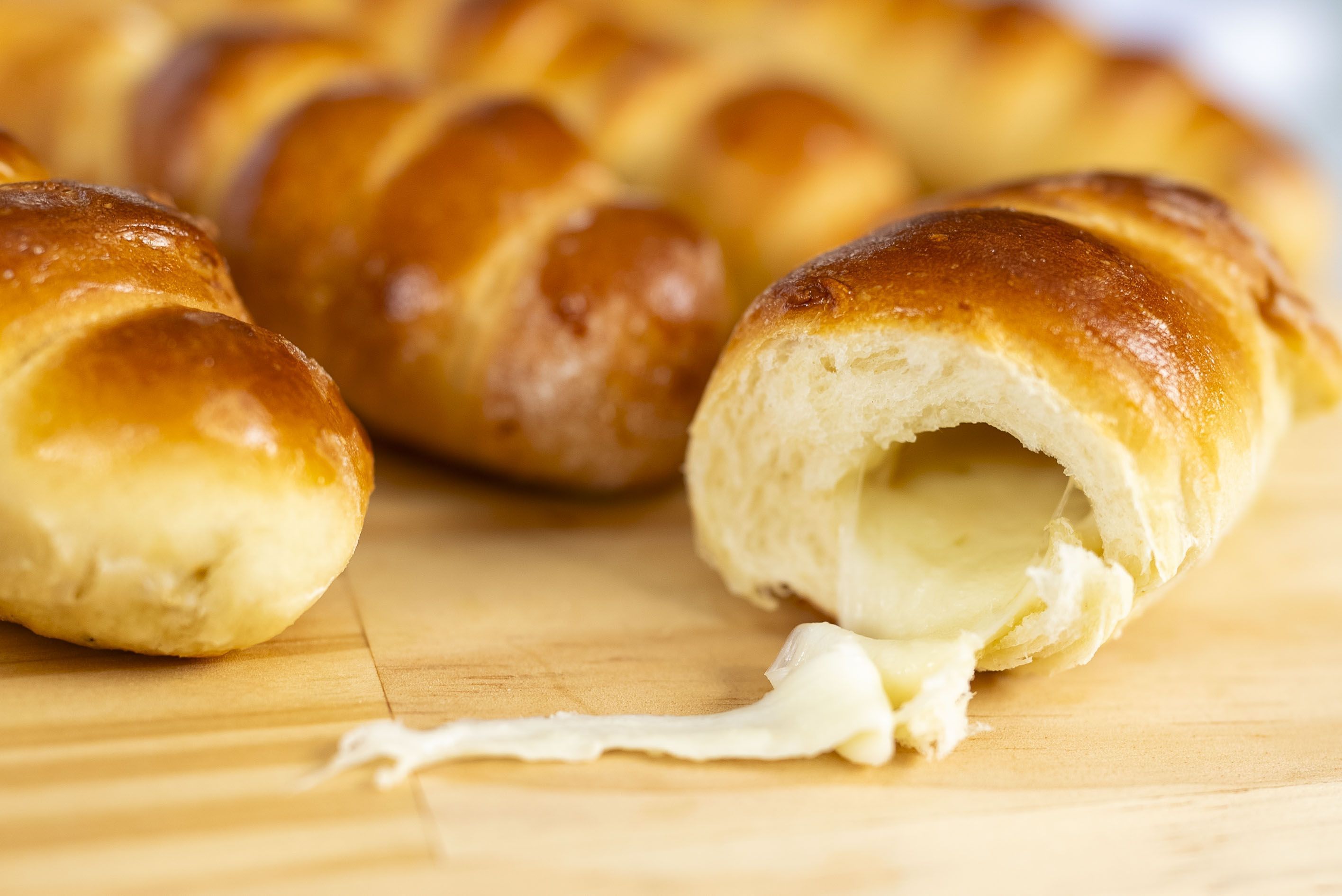 Receita de pão com queijo