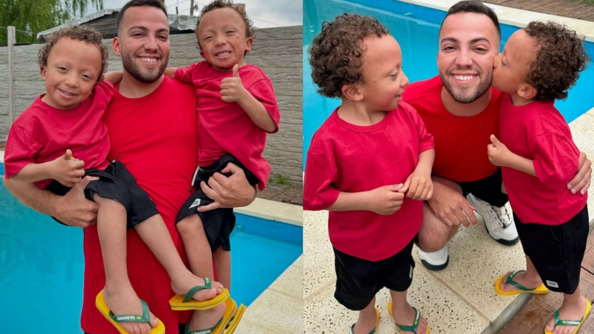 Lucas Rangel, influencer mineiro, vai à Argentina conhecer sósias gêmeos mirins