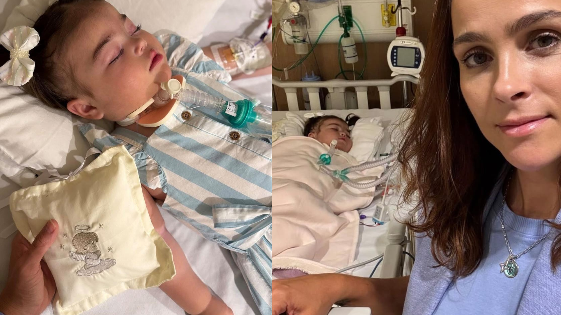 Letícia Cazarré detalha como foi passar a virada de ano na UTI com a filha Maria Guilhermina