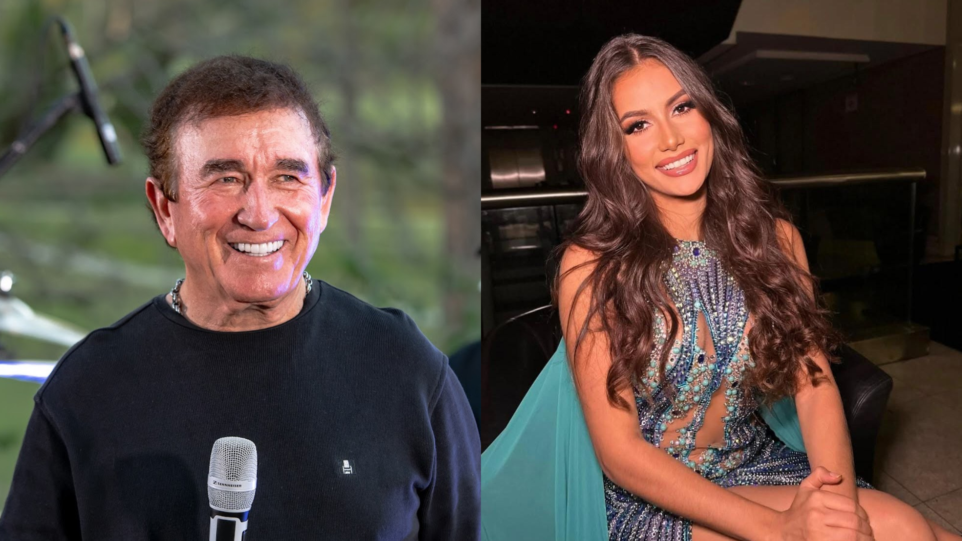 Amado Batista é flagrado em clima de romance com Miss 50 anos mais jovem